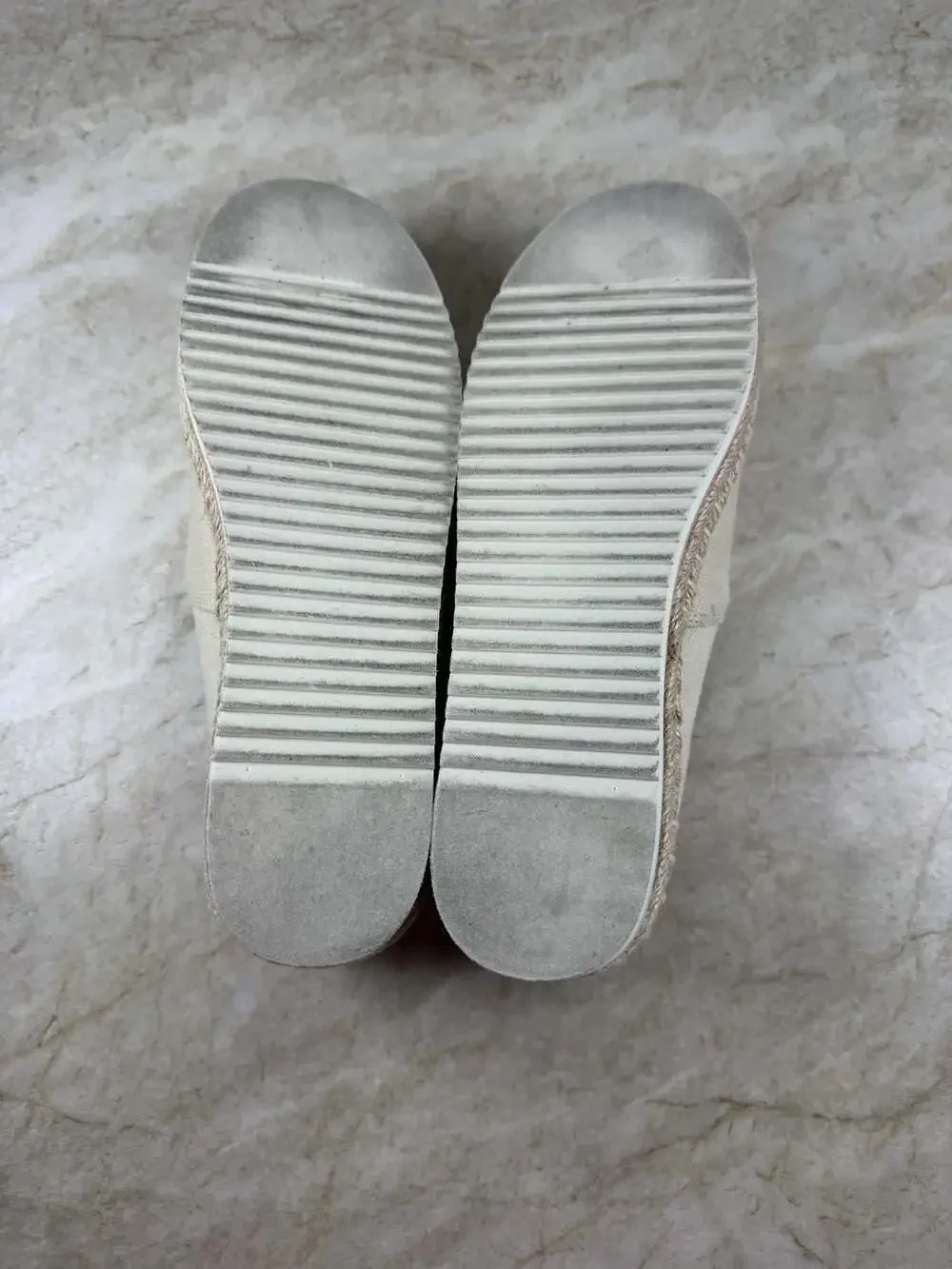 TOMS Alpargata Platform Rope Espadrille Natural Slip On Shoes Womens 7.5